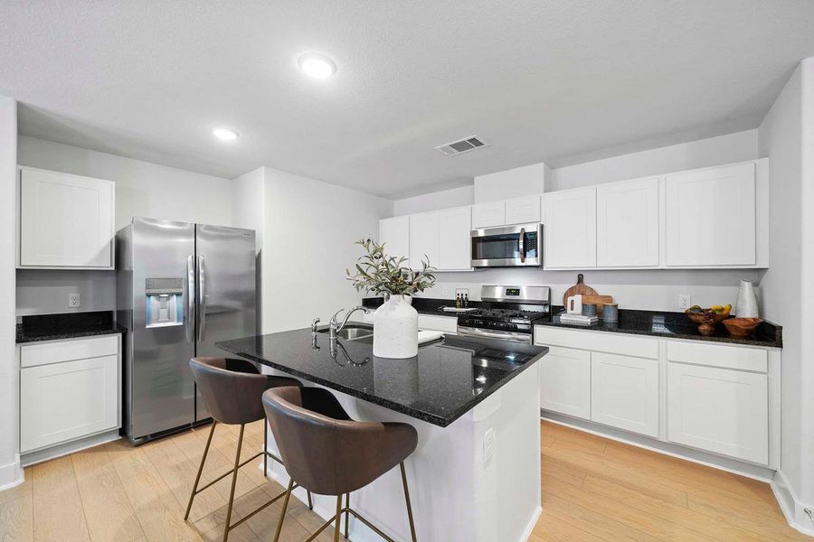 Furnished interior in a model home at Enclave at Cypress in Cypress (Image 18).