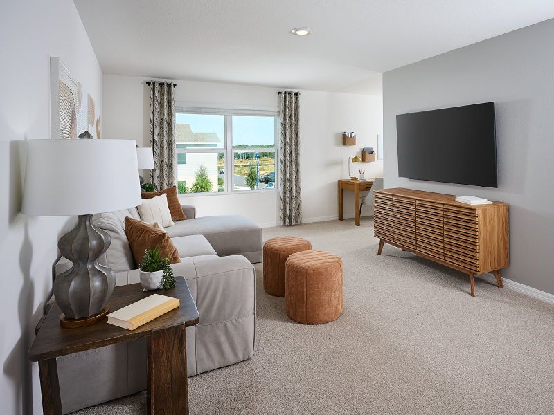 Furnished interior in a model home at Wynnstone - Classic Series in Davenport (Image 7).