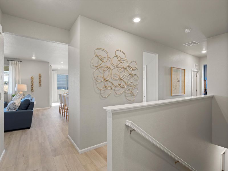 Furnished interior in a model home at Paint Brush Hills in Peyton (Image 8).