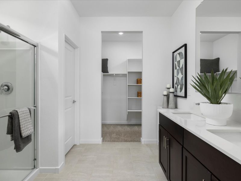 Furnished interior in a model home at Entrada Estate Series in Tolleson (Image 16).