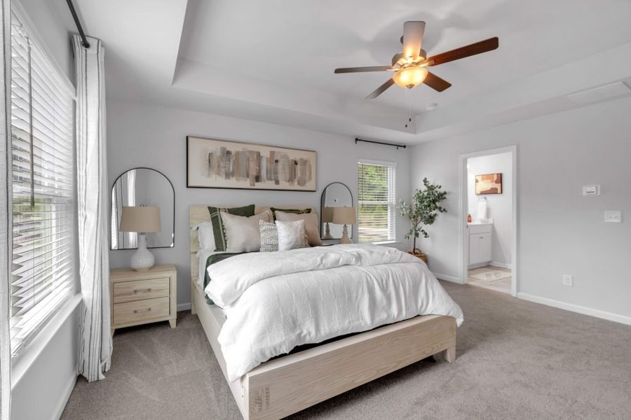 Furnished interior in a model home at Park Center Pointe in Austell (Image 34).