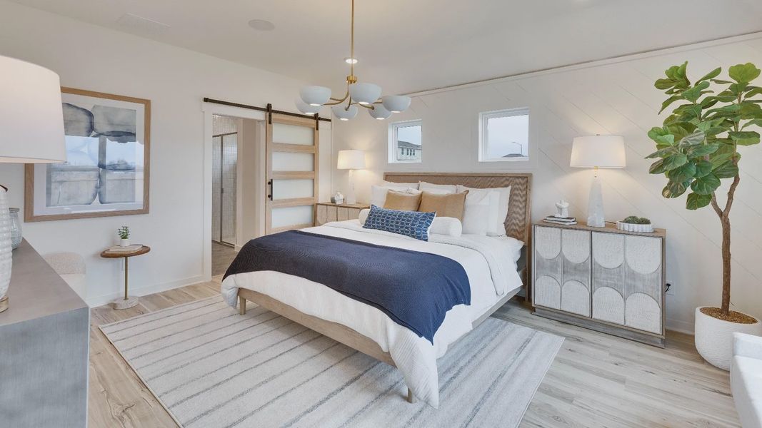 Furnished interior in a model home at Calumet in Jarrell (Image 15).