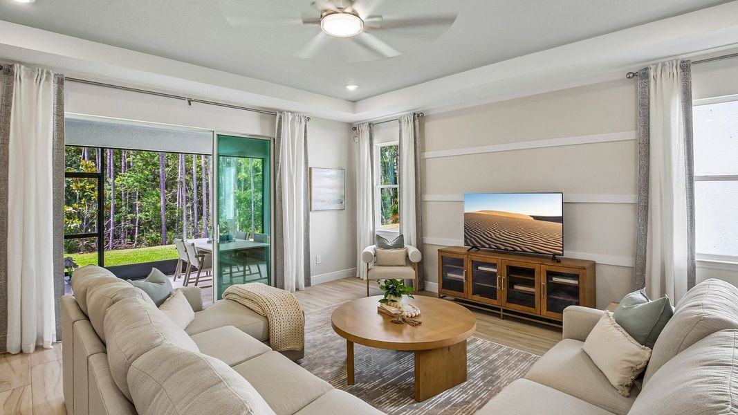 Furnished interior in a model home at Hammock at Two Rivers in Zephyrhills (Image 56).