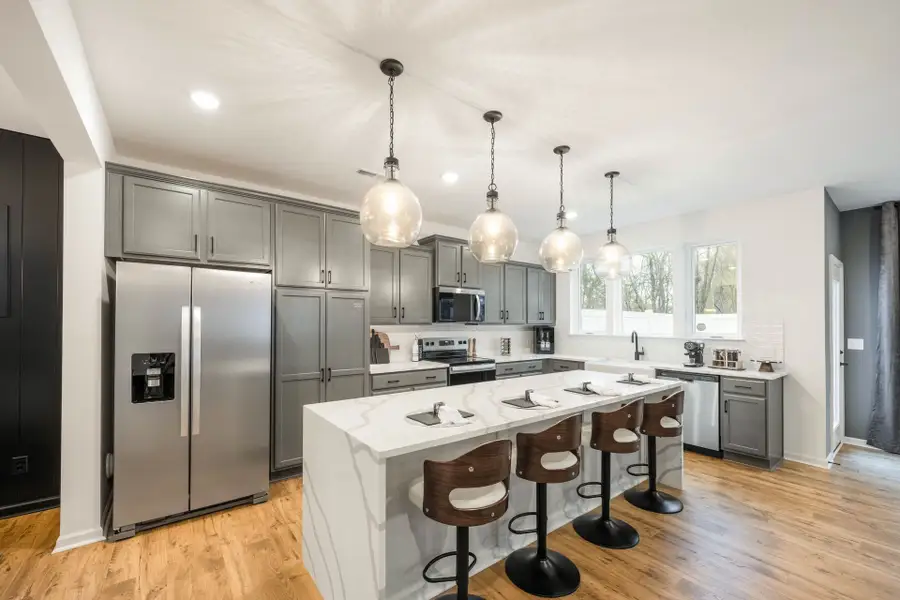 Furnished interior in a model home at Huntington Hills in Lincolnton (Image 11).