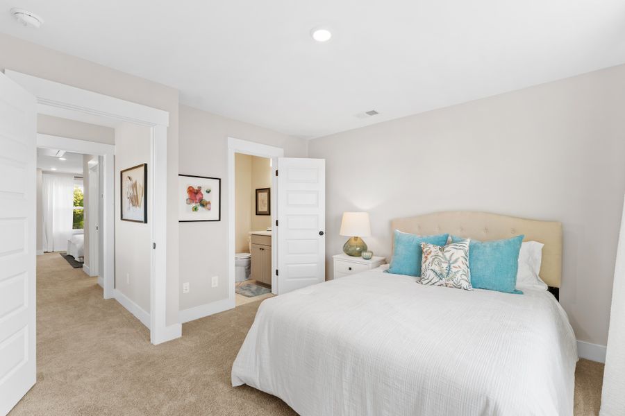 Furnished interior in a model home at The Junction in Greer (Image 14).