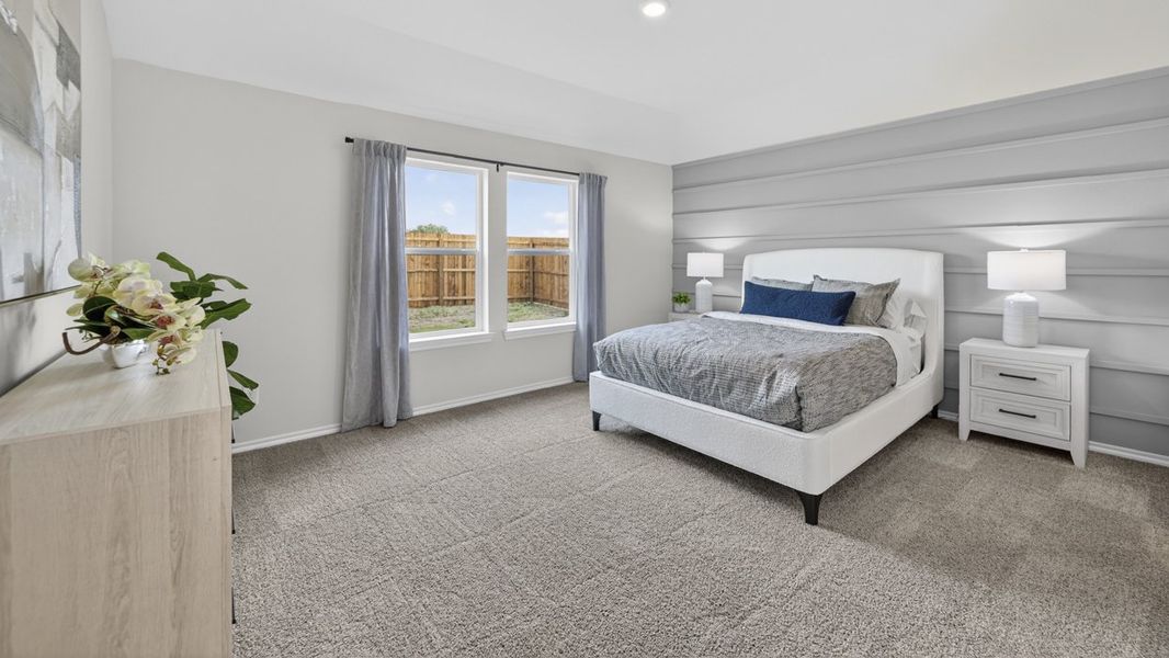 Furnished interior in a model home at The Hills of Sherman in Sherman (Image 30).
