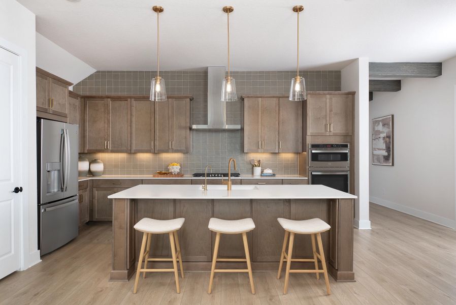 Furnished interior in a model home at Lagos Reserve in Manor (Image 3).