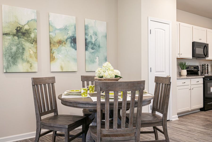 Furnished interior in a model home at The Cottages of Silvertown in Thomaston (Image 25).