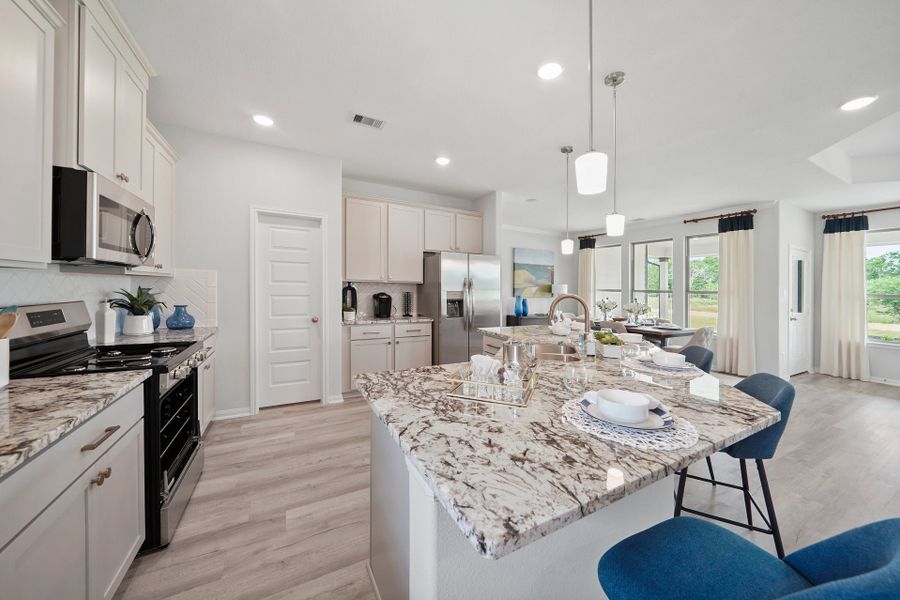 Furnished interior in a model home at Southfork Ranch in Sealy (Image 6).