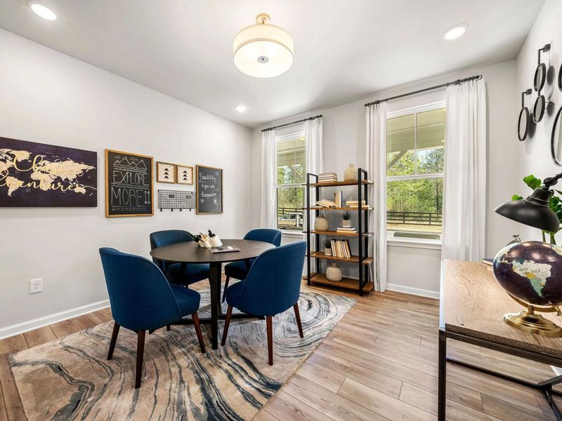 Furnished interior in a model home at Riverwood in Dallas (Image 12).