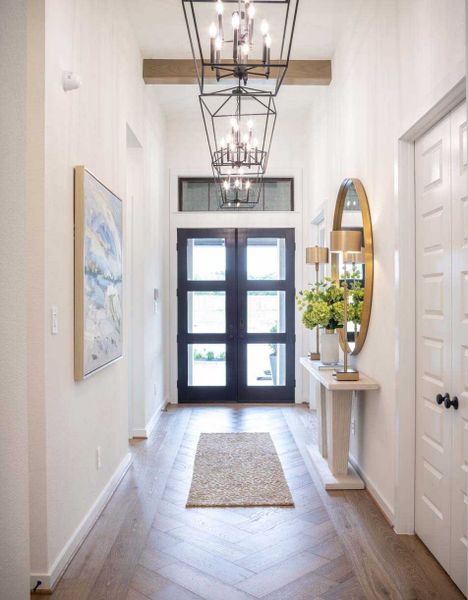 Furnished interior in a model home at Fulbrook on Fulshear Creek: 60ft. lots in Fulshear (Image 42).