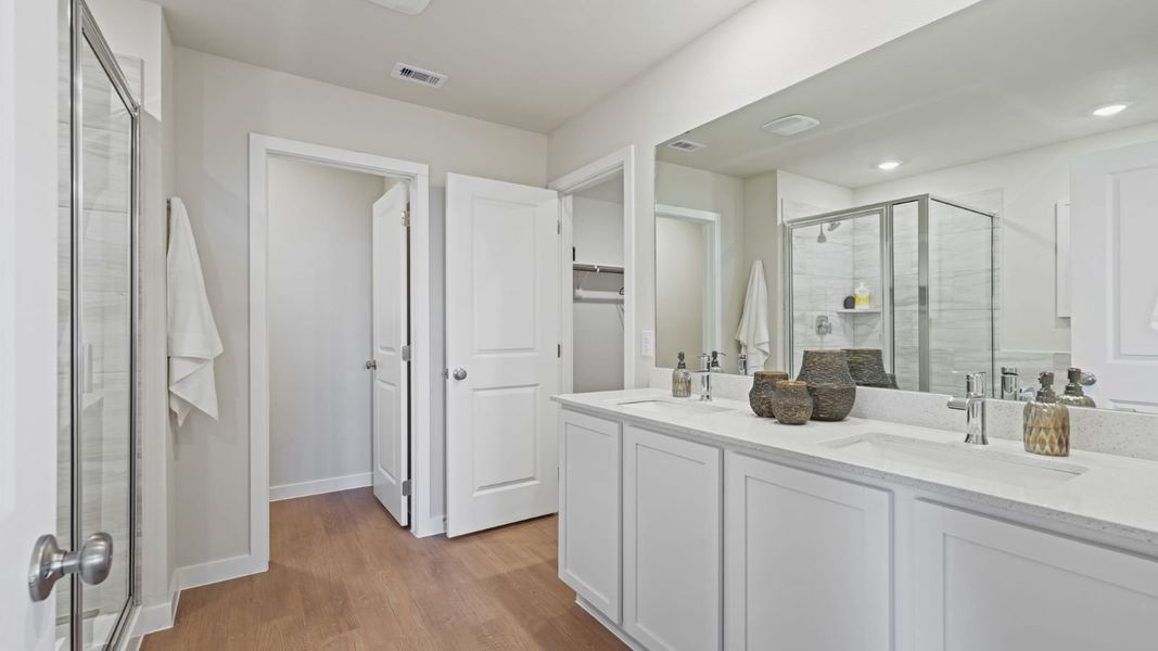Furnished interior in a model home at Portland Village in Portland (Image 21).