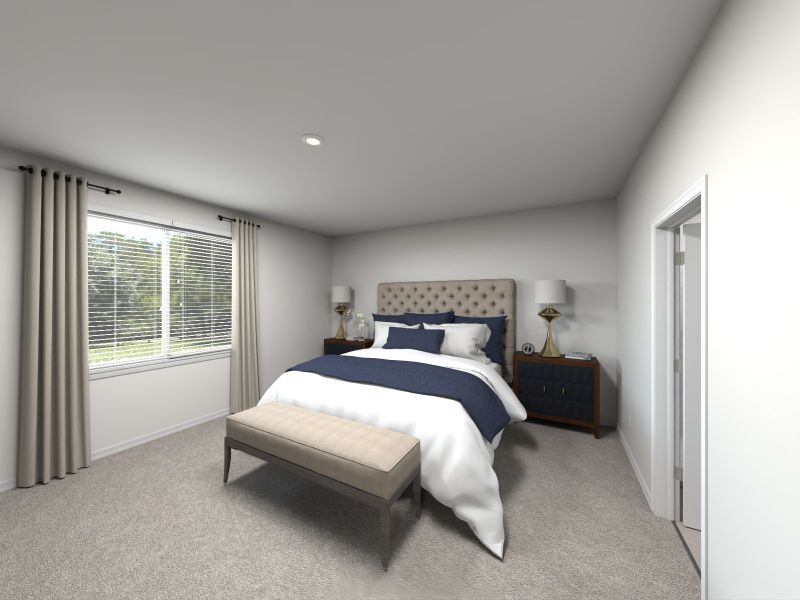 Furnished interior in a model home at Mount Plymouth Greens in Sorrento (Image 10).