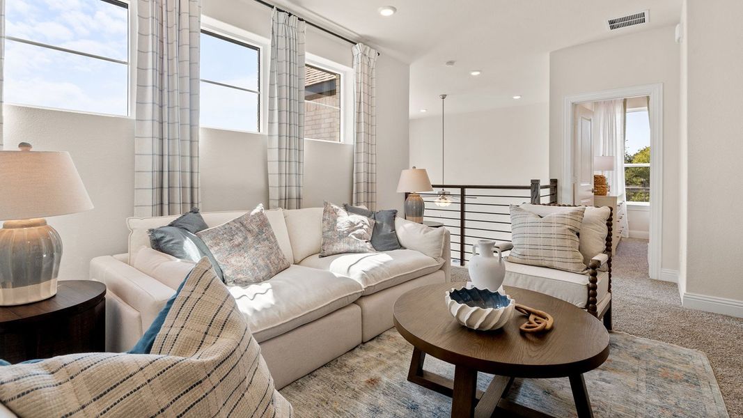 Furnished interior in a model home at Greenwood Square in Richardson (Image 9). Furnished interior in a model home at Greenwood Square in Richardson (Image 9).