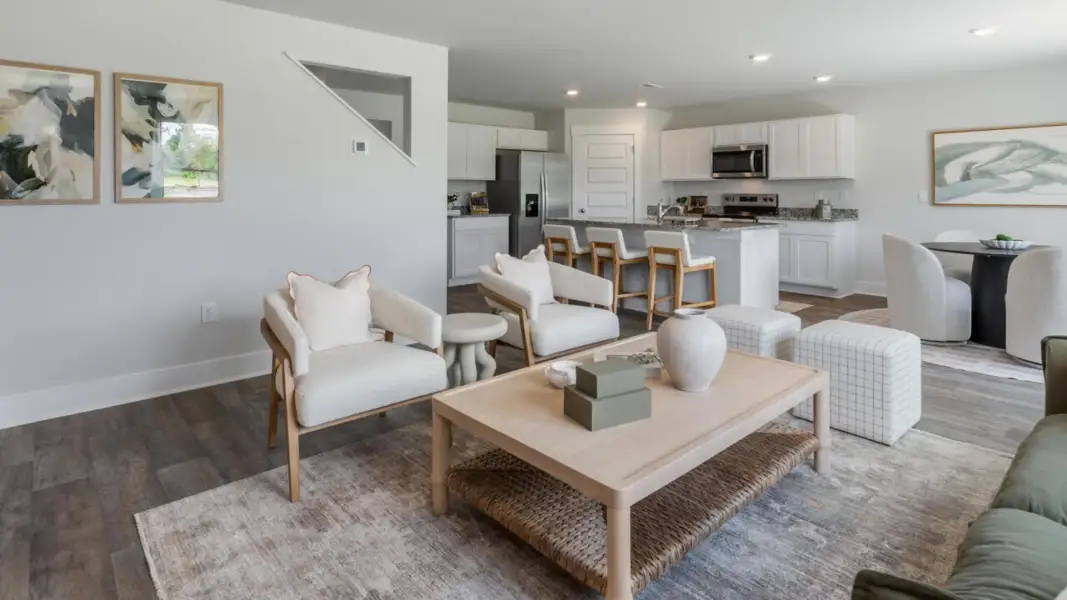 Furnished interior in a model home at Brookside in Richlands (Image 15).