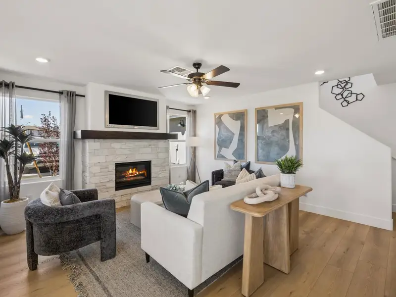 Furnished interior in a model home at South Ranch Southern Collection in Prescott (Image 7).