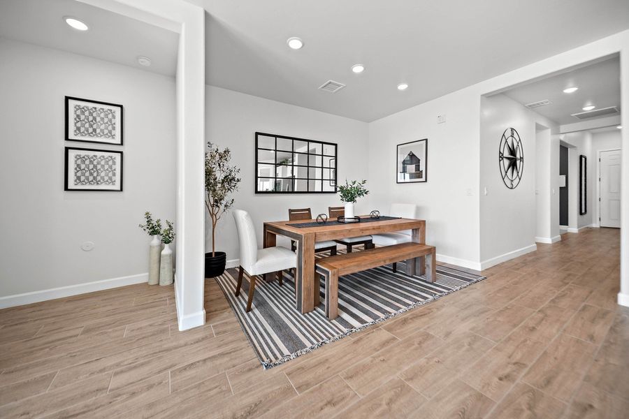 Furnished interior in a model home at Summer Sky North in El Paso (Image 5).