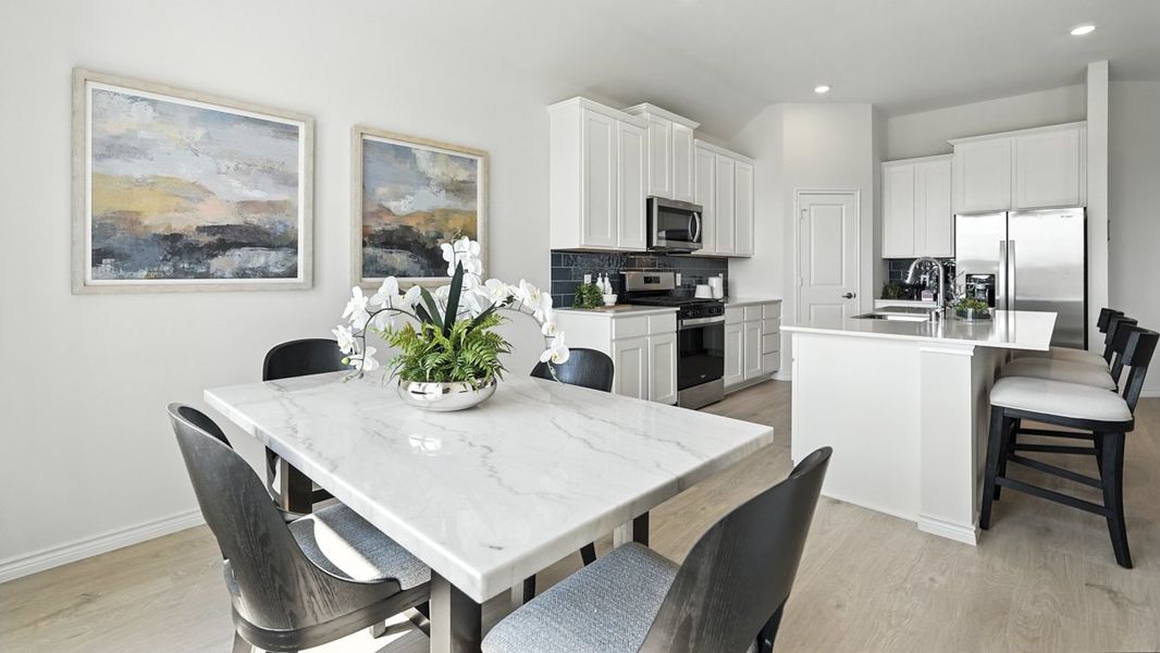 Furnished interior in a model home at Morning Ridge in Princeton (Image 18).