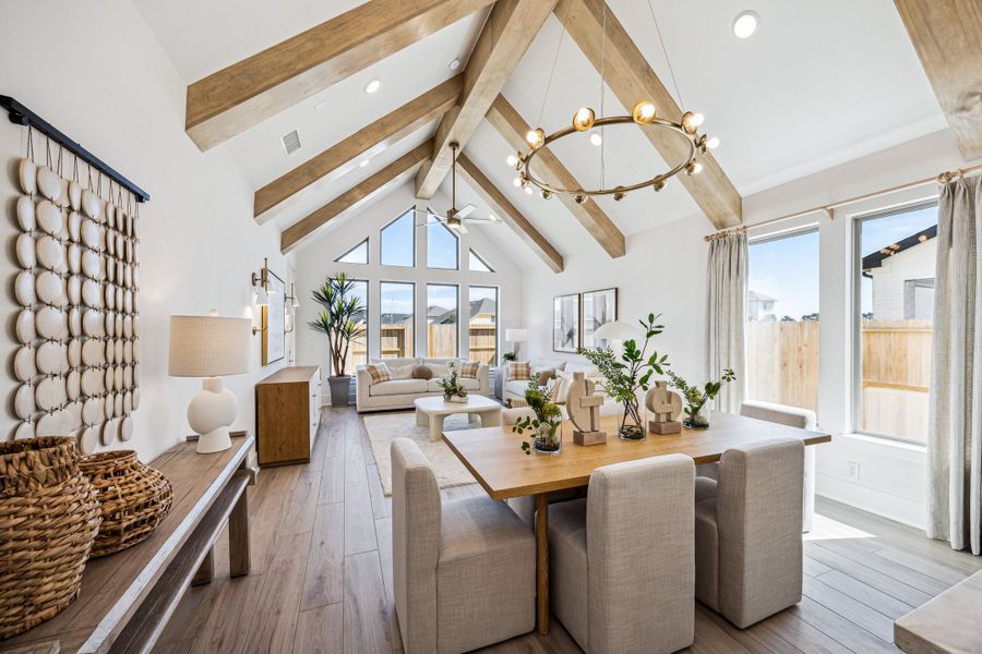 Furnished interior in a model home at Candela South - 40' in Richmond (Image 12).