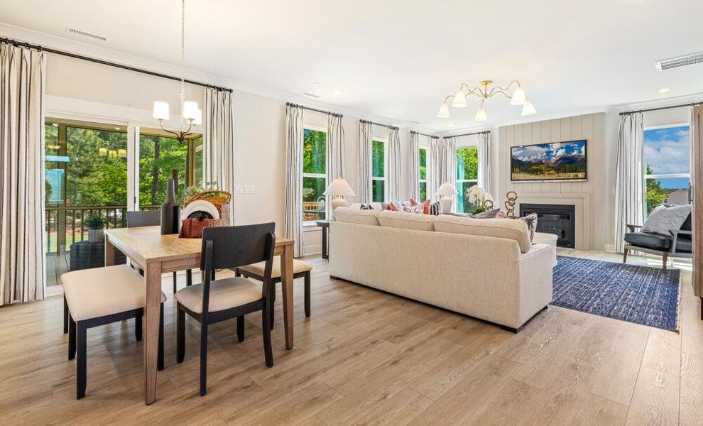 Furnished interior in a model home at Castlewood in Archer Lodge (Image 17). Furnished interior in a model home at Castlewood in Archer Lodge (Image 17).