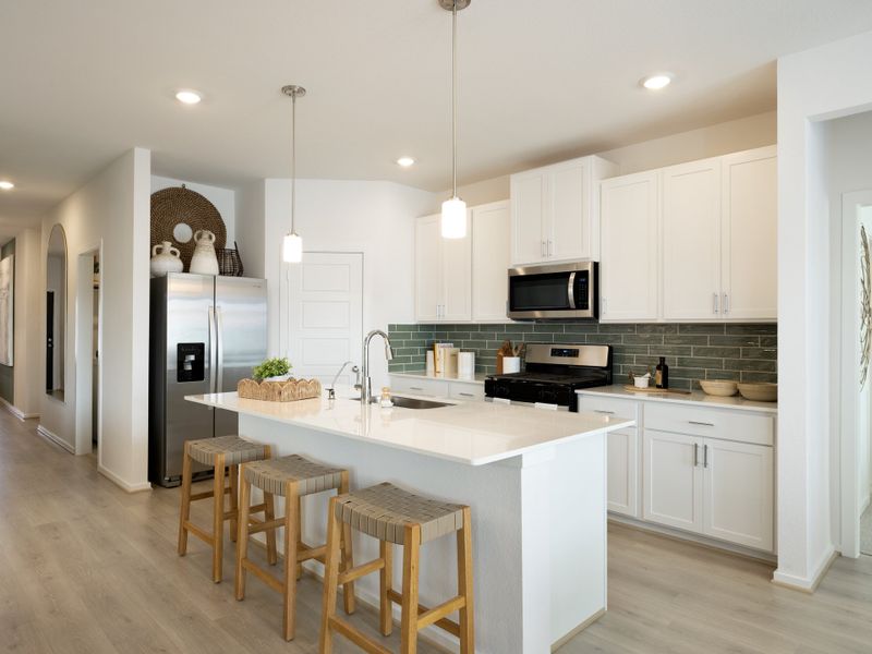 Furnished interior in a model home at Riviera Pines - Premier Series in Huffman (Image 6).