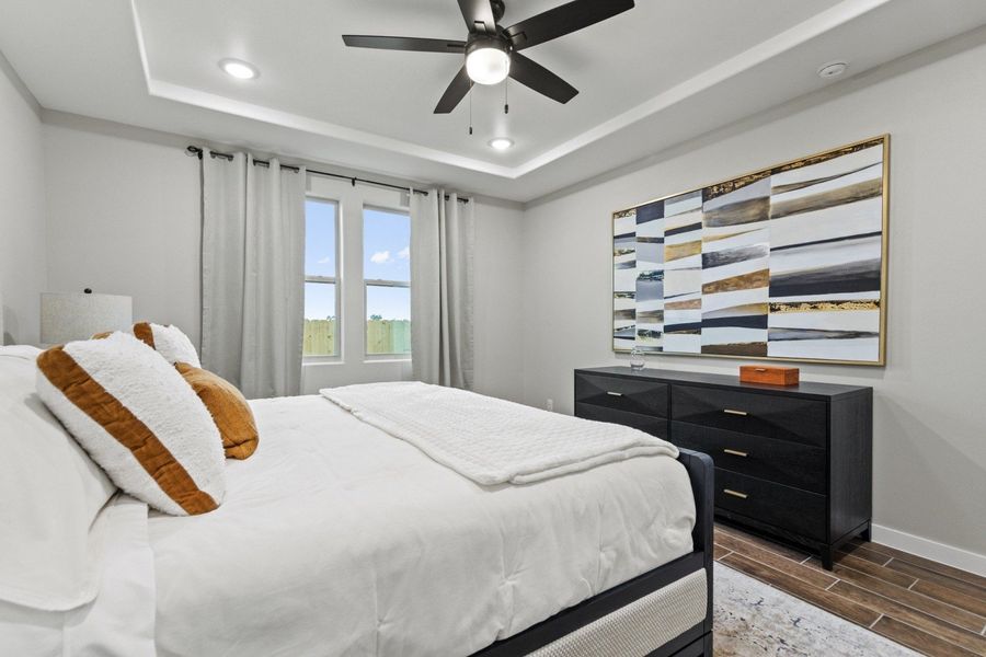 Furnished interior in a model home at The Heights at Riverbend II in Brownsville (Image 33).