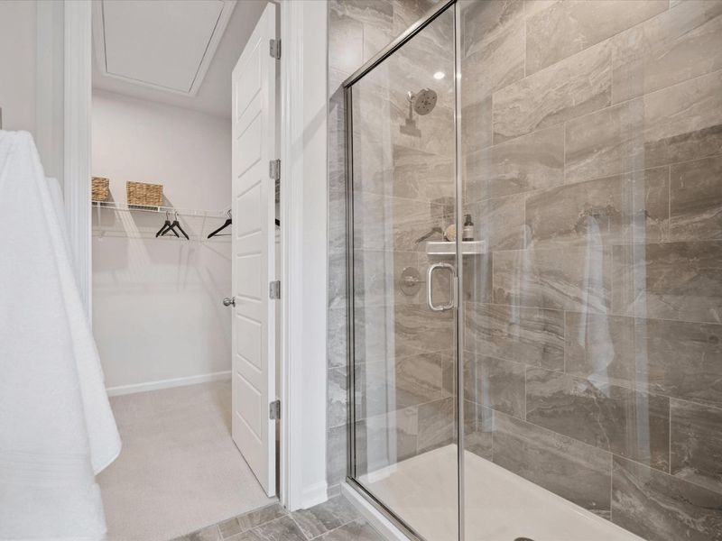 Furnished interior in a model home at Millstone in Cramerton (Image 25).