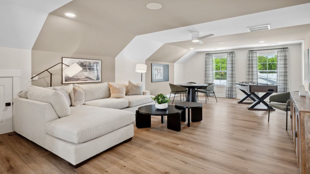 Furnished interior in a model home at Creekside at Andrews in Summerville (Image 9).