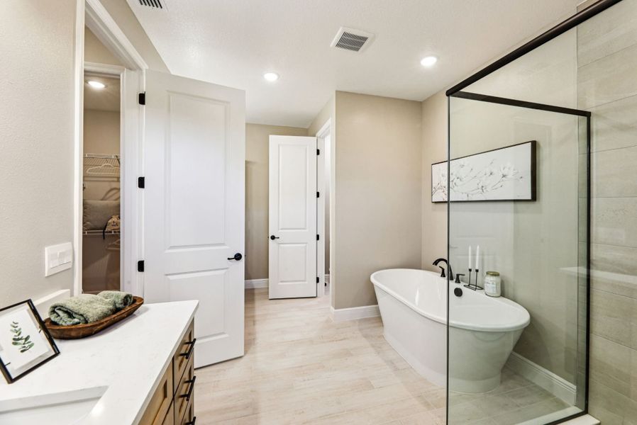 Furnished interior in a model home at Malabar Springs in Palm Bay (Image 10). Furnished interior in a model home at Malabar Springs in Palm Bay (Image 10).