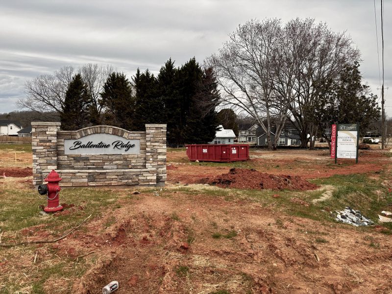 Entrance to the Ballentine Ridge community in Lyman, SC, featuring signage and landscaping (Image 13). Entrance to the Ballentine Ridge community in Lyman, SC, featuring signage and landscaping (Image 13).
