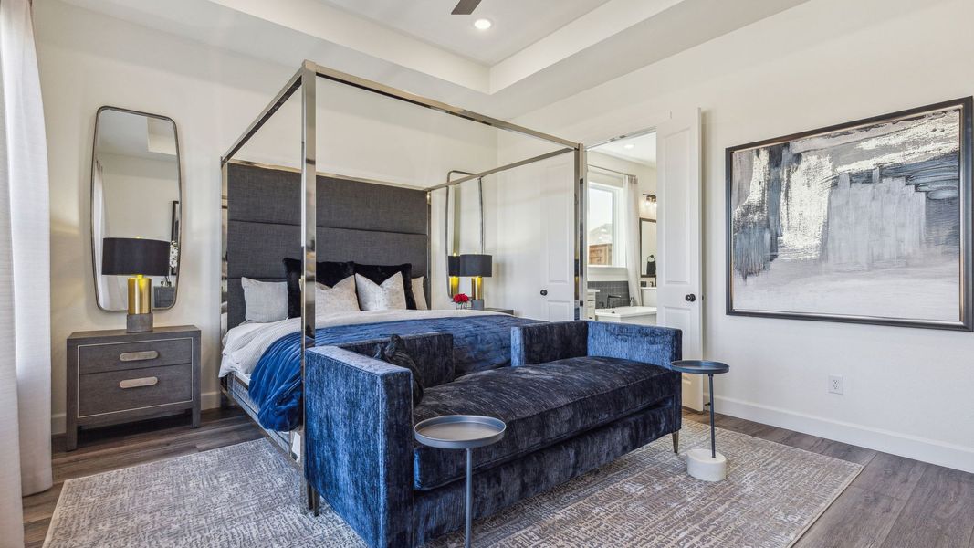 Furnished interior in a model home at Village on Main Street in Frisco (Image 34). Furnished interior in a model home at Village on Main Street in Frisco (Image 34).
