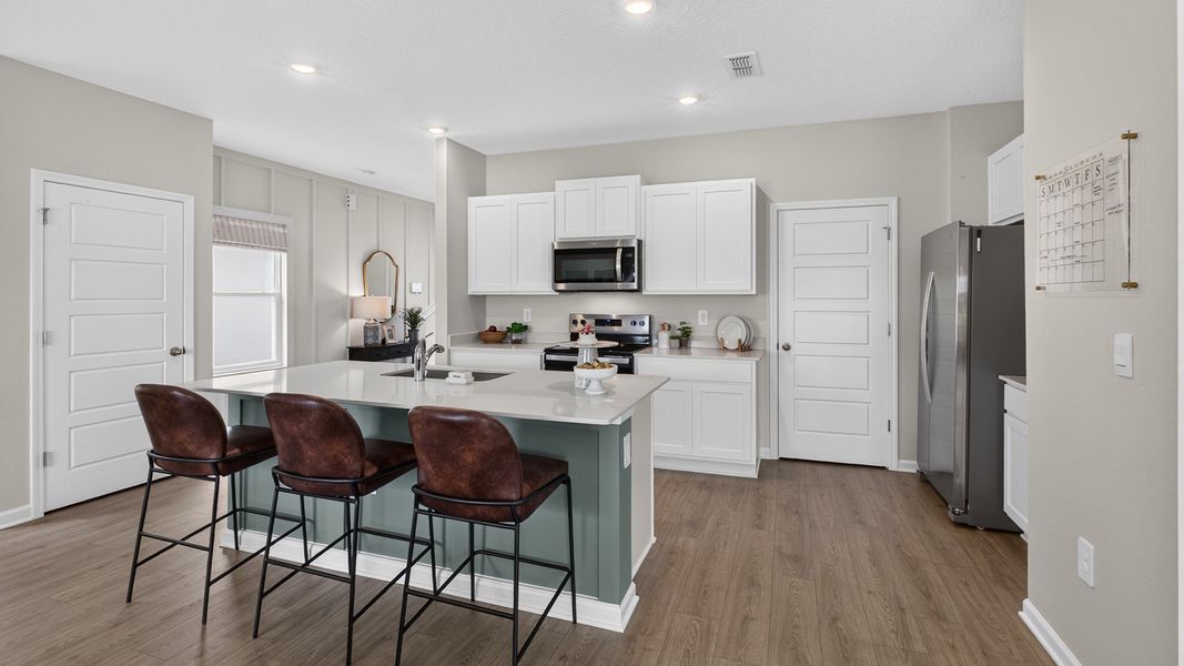 Furnished interior in a model home at Diamond Springs in Jacksonville (Image 3).