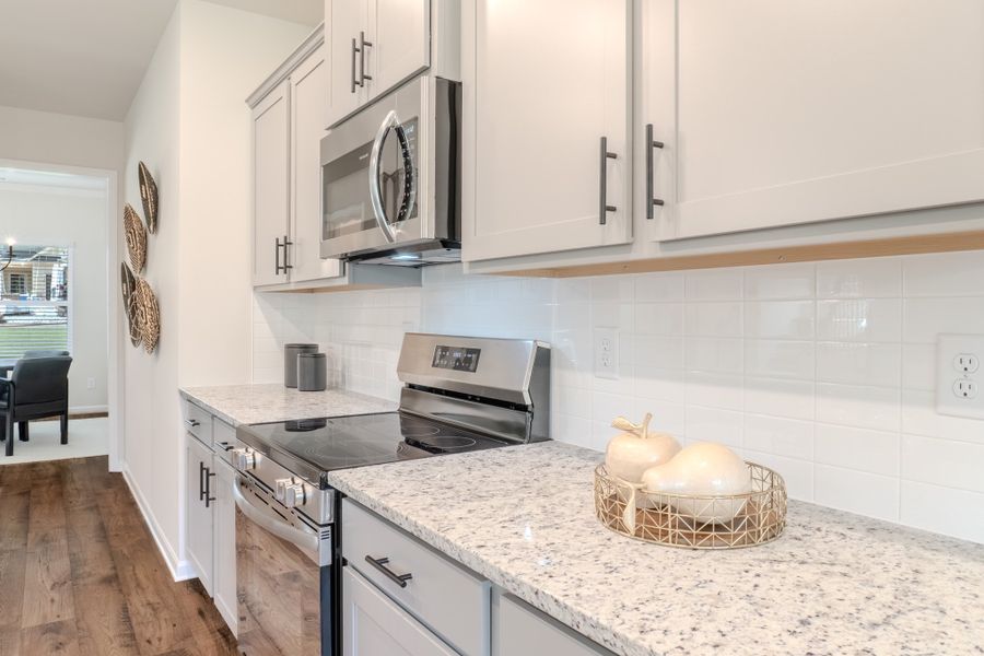 Furnished interior in a model home at Fairview Chase in Covington (Image 12).