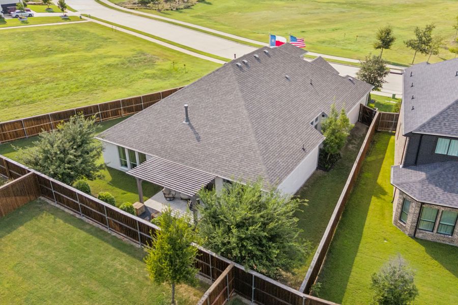 Plan 1685 Aerial Representative Photo by American Legend Homes
