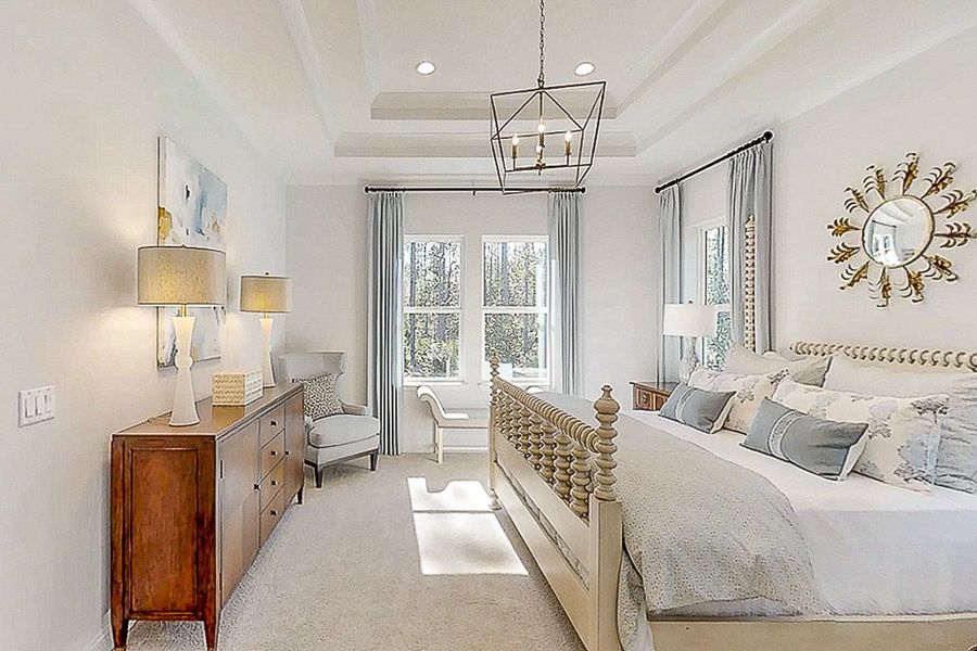 Furnished interior in a model home at Heritage Trace in Nocatee in Ponte Vedra (Image 29). Furnished interior in a model home at Heritage Trace in Nocatee in Ponte Vedra (Image 29).