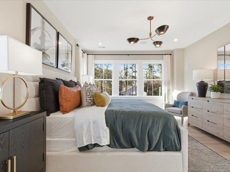 Furnished interior in a model home at Ascend in Charlotte (Image 24).