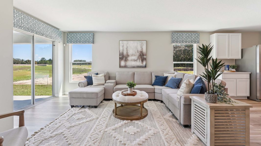 Furnished interior in a model home at Triumph South in Wildwood (Image 6). Furnished interior in a model home at Triumph South in Wildwood (Image 6).