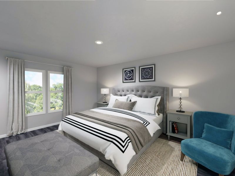 Furnished interior in a model home at Highland Place in Roxboro (Image 4).