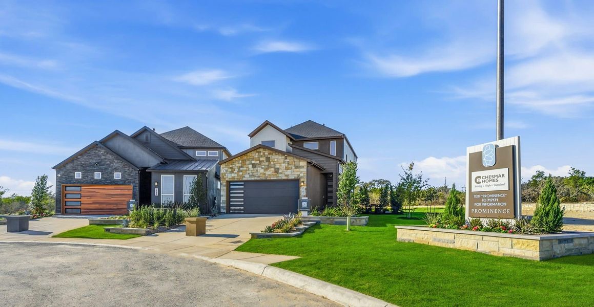 Front exterior of a home in the Prominence community, located in San Antonio, TX (Image 8).