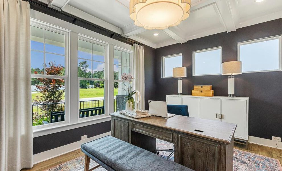 Furnished interior in a model home at High Springs in Clayton (Image 6). Furnished interior in a model home at High Springs in Clayton (Image 6).