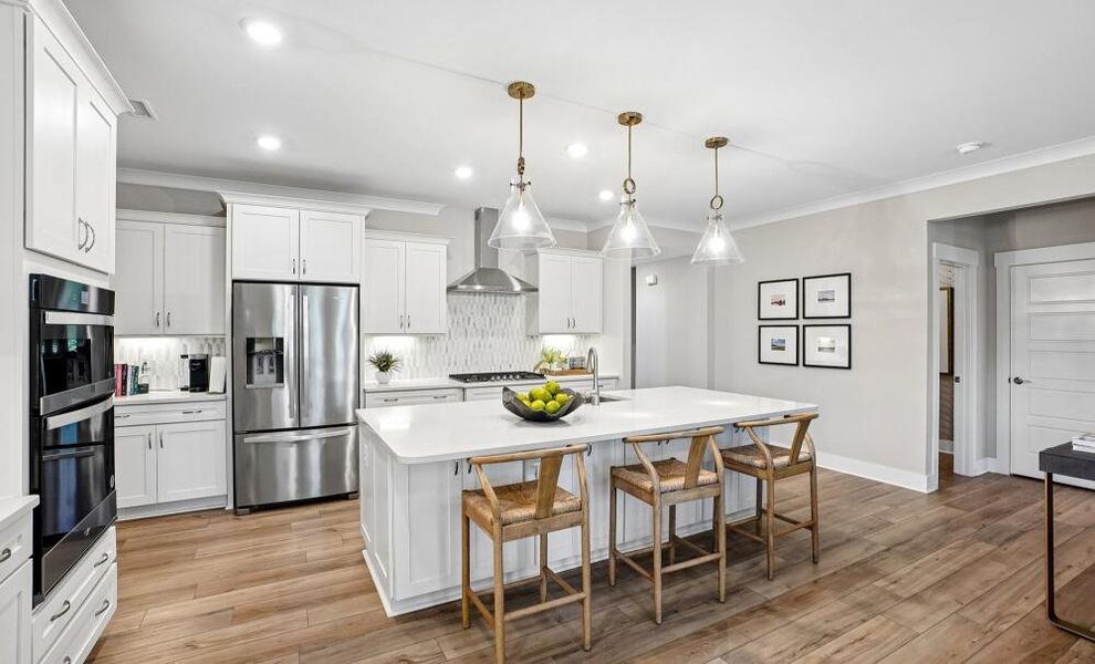 Furnished interior in a model home at High Springs in Clayton (Image 6).