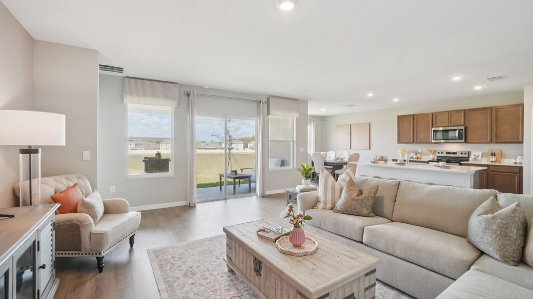 Furnished interior in a model home at Summit View in Dade City (Image 18).