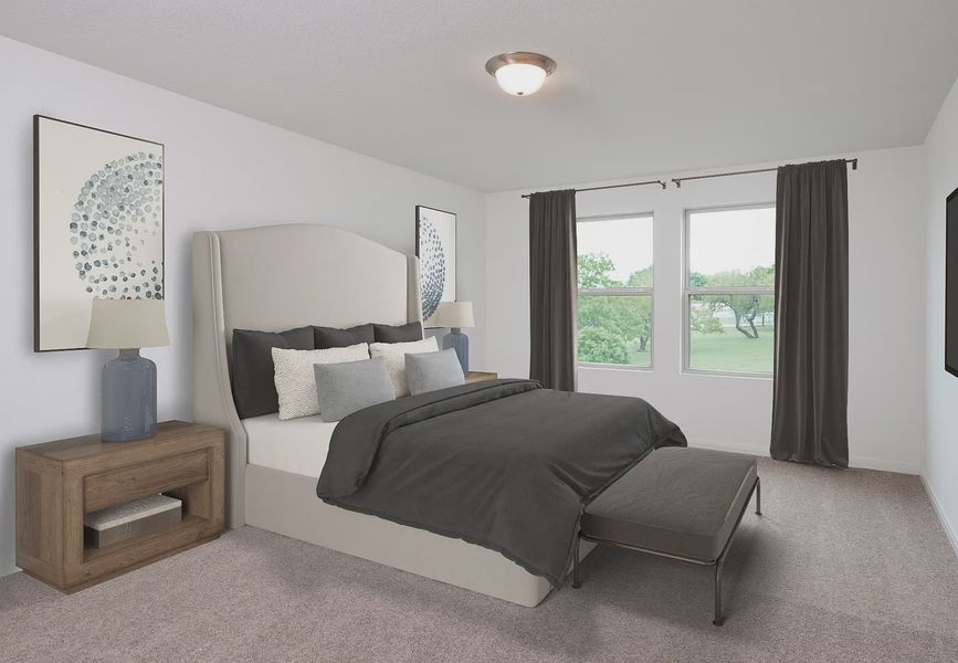 Furnished interior in a model home at Pelham Square in Deland (Image 5).
