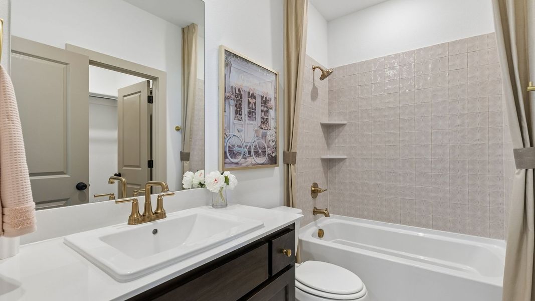 Furnished interior in a model home at Rainwater Crossing in Celina (Image 33). Furnished interior in a model home at Rainwater Crossing in Celina (Image 33).