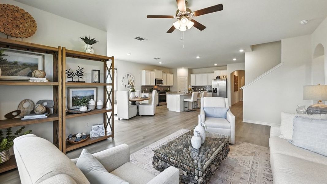 Furnished interior in a model home at Elevon in Lavon (Image 10). Furnished interior in a model home at Elevon in Lavon (Image 10).