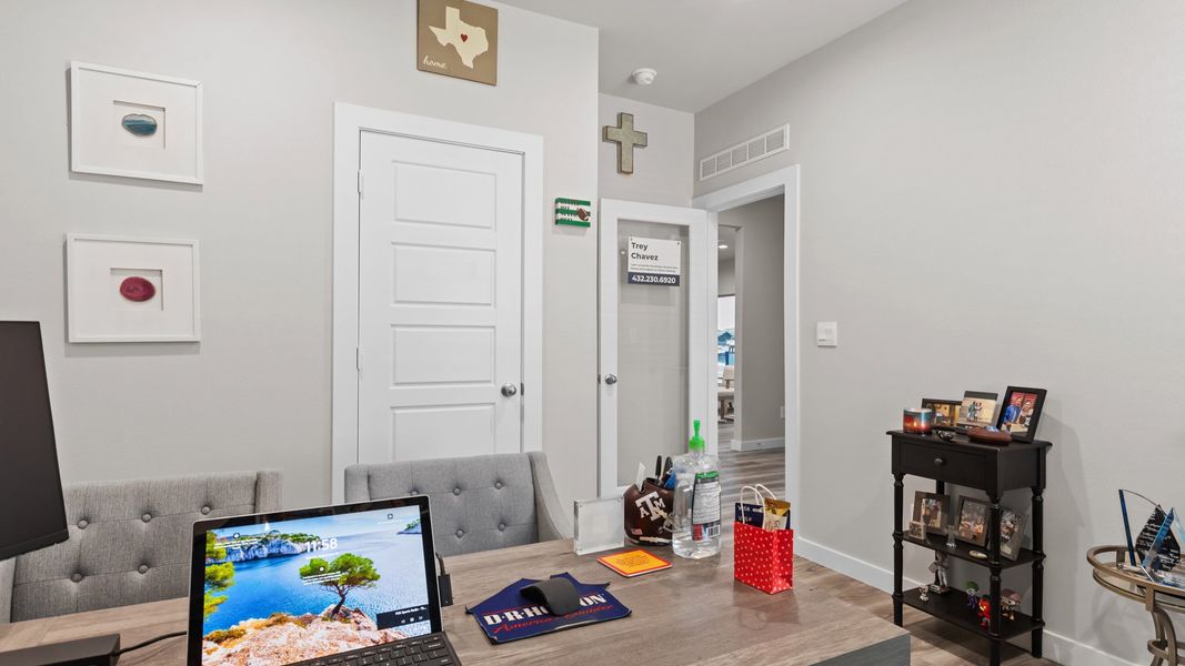 Furnished interior in a model home at Desert Ridge in Odessa (Image 25).