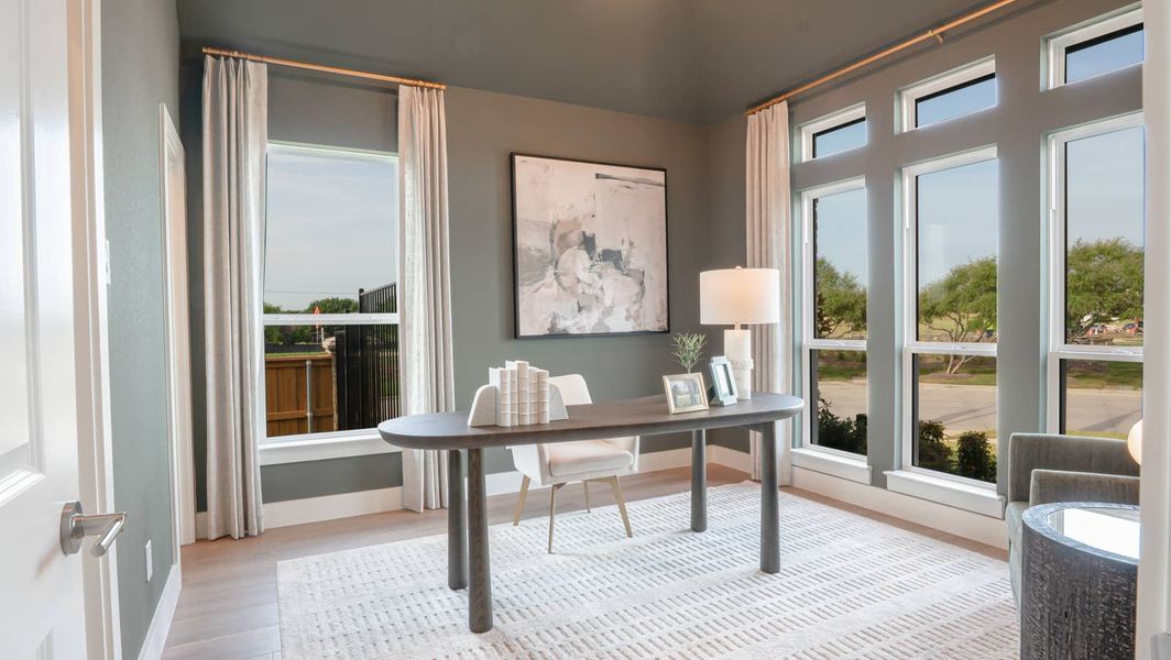 Furnished interior in a model home at Inspiration in Lucas (Image 26).