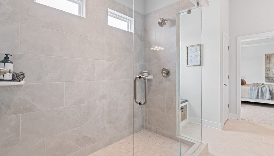 Furnished interior in a model home at Summerlin in Winder (Image 53).