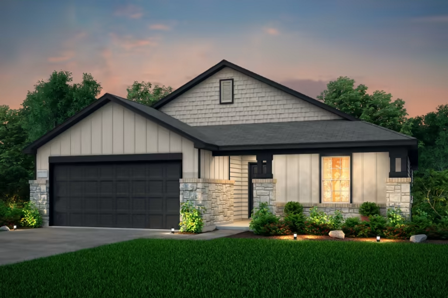 Front exterior of a home in the Summerlyn community, located in Leander, TX (Image 10).