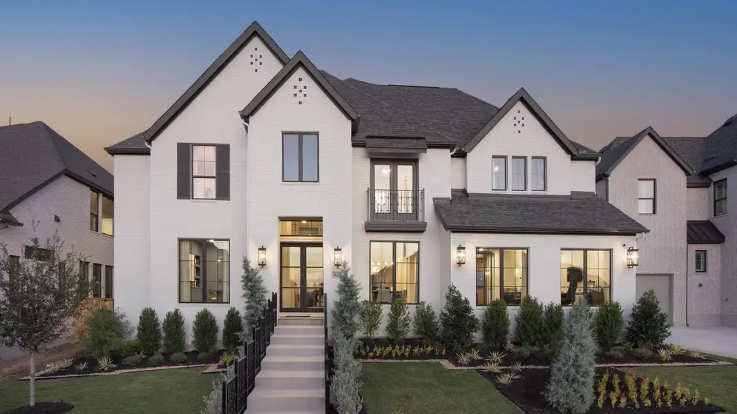 Front exterior of a home in the Palmera Ridge 60' community, located in Leander, TX (Image 3).
